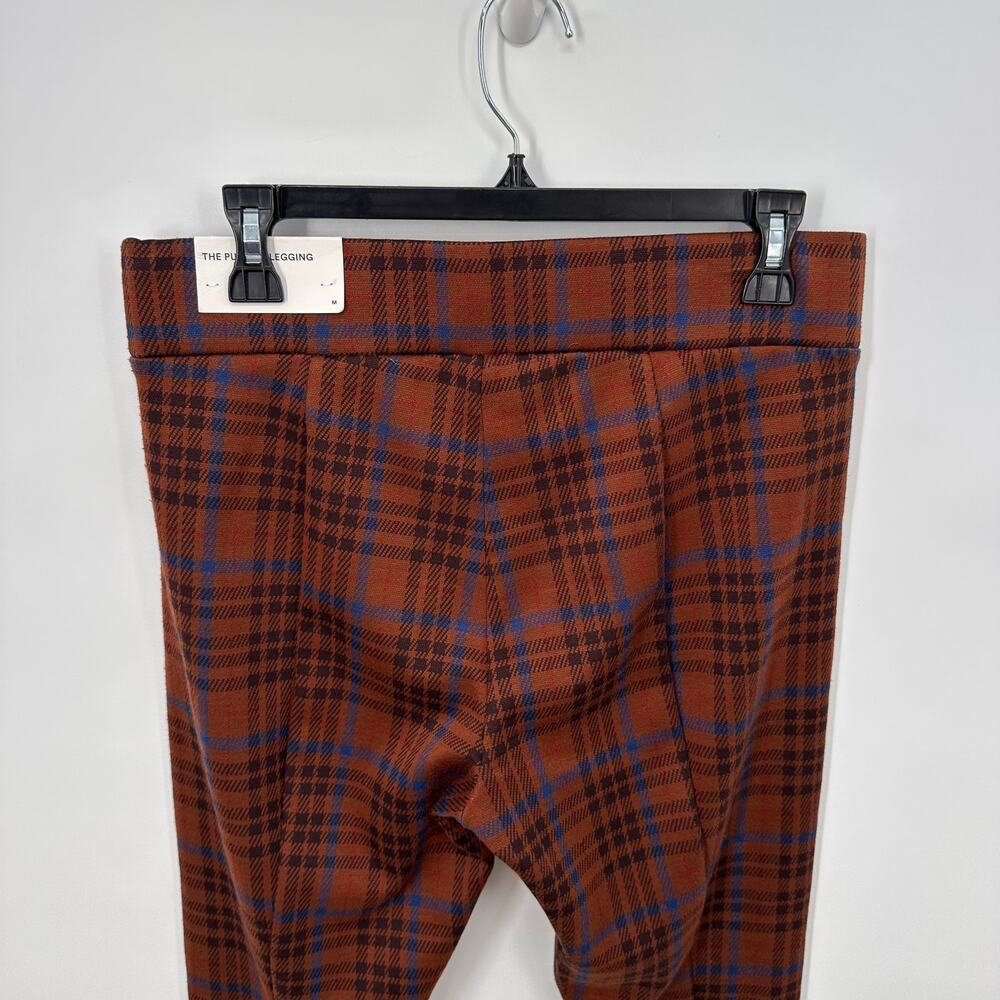 ANN TAYLOR NWT The Pull on Legging in Brown Plaid // M - Picture 4 of 8